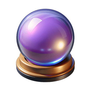 exceptional victorian A levitating crystal ball radiating inner light with Transparent Background high quality png