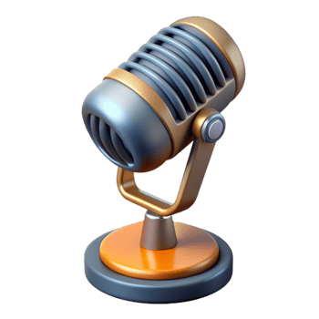 celebrated coastal Ultra-detailed, professional render of a vintage microphone with stand, isolated cutout with Transparent Background handcrafted png