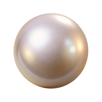 enchanting nordic A single pearl, perfectly round and lustrous with Transparent Background refined png