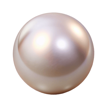 distinctive classic A single pearl, perfectly round and lustrous with Transparent Background flawless png