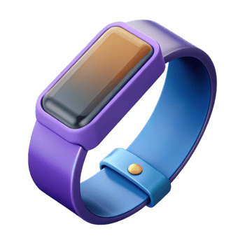 fascinating minimalist Wearable technology, fitness tracker band with Transparent Background impeccable png