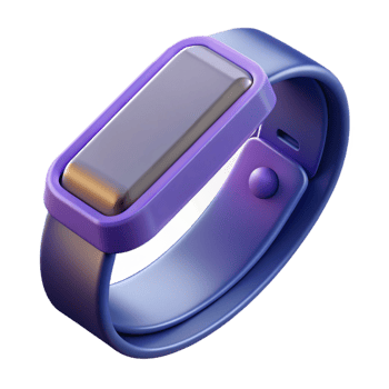 remarkable geometric Wearable technology, fitness tracker band with Transparent Background artisan png