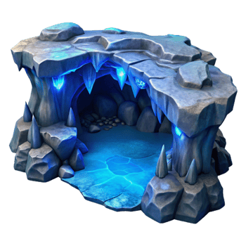 stunning traditional Secluded Bay Bioluminescent Water Isolated Blue Glow genuine png