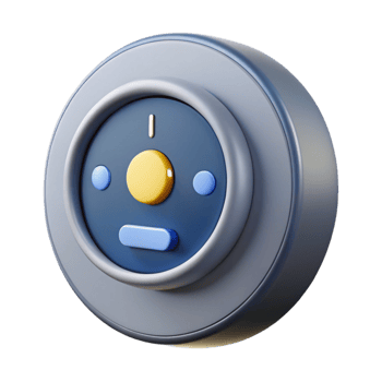 breathtaking tranquil avant-garde Ultra-detailed professional render of an isolated cutout of a smart thermostat, home automation technology with Transparent Background masterfully captured png