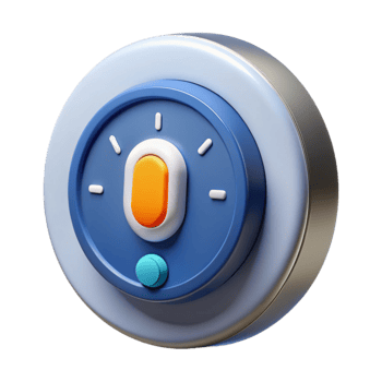 rare minimalist Ultra-detailed professional render of an isolated cutout of a smart thermostat, home automation technology with Transparent Background exclusive png
