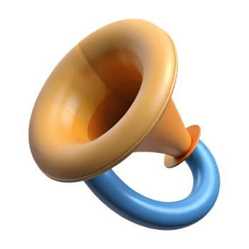 passionate radiant Hyper-specific professional render of a single Chimera horn, spiraled and sharp, isolated cutout with Transparent Background masterfully captured png