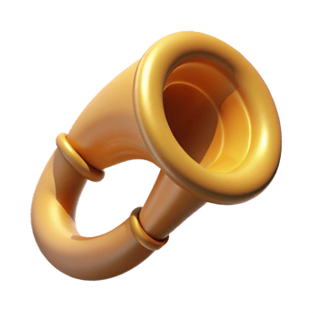 splendid surreal Hyper-specific professional render of a single Chimera horn, spiraled and sharp, isolated cutout with Transparent Background gallery standard png