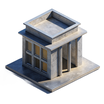 impressive classic Shadow of a Building Transparent Background authentic png