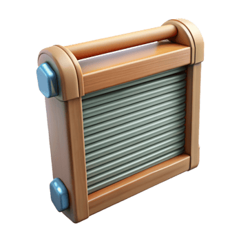 dreamy stunning Concept art style, hyper-specific isolated cutout of a vintage washboard with Transparent Background 4K png