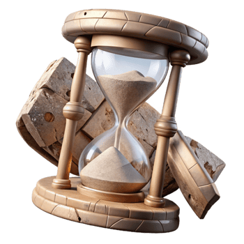 vibrant traditional Shattered Hourglass Transparent Background Sand Texture png
