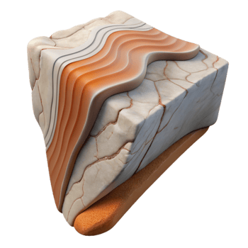 magnificent modern Side View of a Fault Line Displacement Transparent Background high resolution png