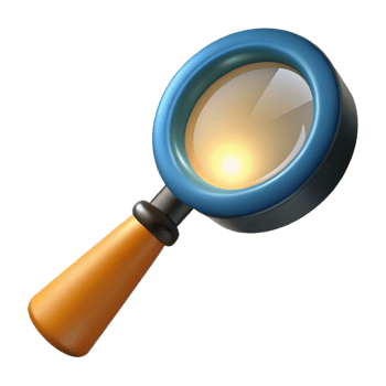 unforgettable vintage A vintage magnifying glass focusing a beam of light with Transparent Background elite png