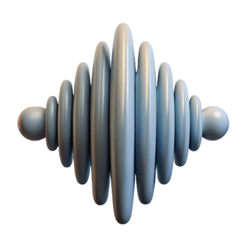impressive minimalist Side View Soundwave Propagation Cutout Graphic authentic png