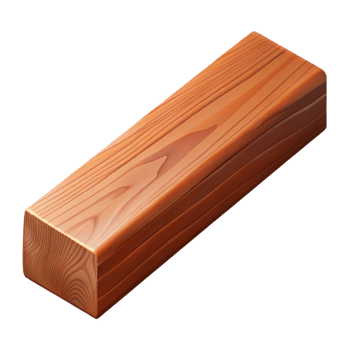 impressive bold art deco Hyper-specific professional render of a single, intricately carved wooden beam Isolated cutout with Transparent Background precision png