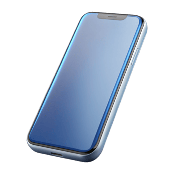exquisite dynamic traditional Modern smartphone, front view, with Transparent Background impeccable png