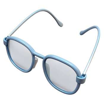 elegant contemporary A pair of eyeglasses with thin wire frames with Transparent Background luxury png