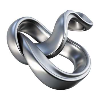 unparalleled victorian Ultra-detailed, concept art style, isolated cutout of a single, abstract, flowing ribbon of liquid metal with Transparent Background museum quality png