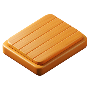 exquisite calm art deco Hyper-specific professional render of a single, bamboo floorboard Isolated cutout with Transparent Background 8K png