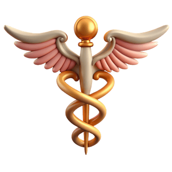 dazzling sought-after Caduceus, Hermes' staff with Transparent Background png