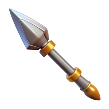 pristine baroque Odin's spear, Gungnir with Transparent Background gallery standard png