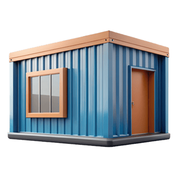 elegant victorian Shipping container home corner detail, with Transparent Background elite png