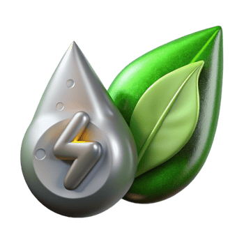 stunning rustic Silver Bolt and Green Grass Blade Cutout detailed png