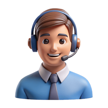 acclaimed industrial Portrait of a helpful customer service representative, with Transparent Background museum quality png
