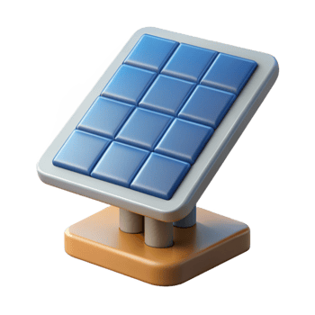 elegant renaissance Concept art style, isolated cutout of a kinetic facade panel that generates solar energy with Transparent Background premium png