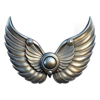 elegant classic Silver Steampunk Wings Cutout Transparent Background genuine png