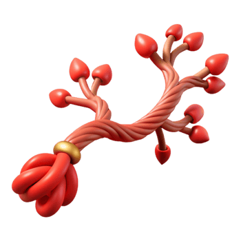 impressive rustic Simulated Branch Isolated Vermillion Knotted Texture genuine png