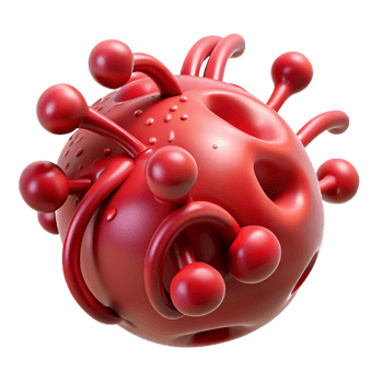 enchanting memorable Hyper-specific, photorealistic render of a biomechanical blood vessel with nanobots, isolated cutout with Transparent Background png