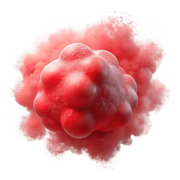 serene vintage Soft Red Particle Mist with Transparent Background professional png