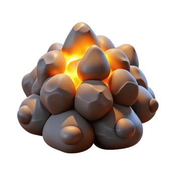 dramatic artistic Soft Shadows Cutout Embers on Transparent Background premium png