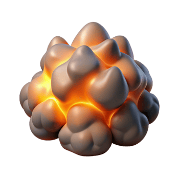 impressive classic Soft Shadows Cutout Embers on Transparent Background professional png