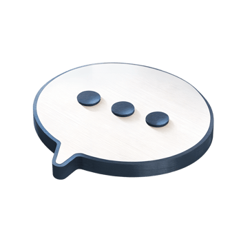 3D icon, Speech Bubble A speech bubble, representing conversation png