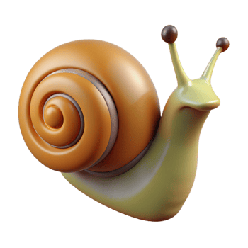 splendid victorian Hyper-specific concept art style isolated cutout, professional render of a single snail with Transparent Background expertly shot png