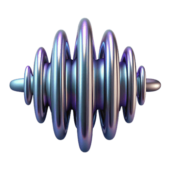 dramatic modern Soundwave Reflected Sound Isolated with Mirrored Effect exclusive png