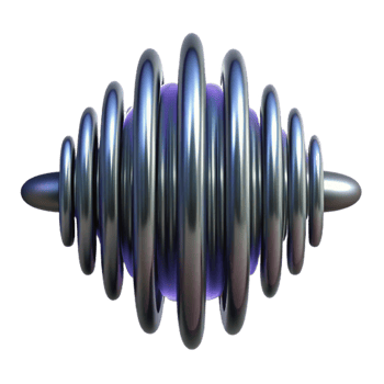 serene contemporary Soundwave Reflected Sound Isolated with Mirrored Effect authentic png