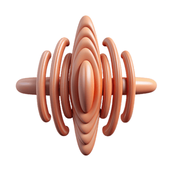 extraordinary modern Soundwave Sound Propagation Cutout with Directional Lines high quality png