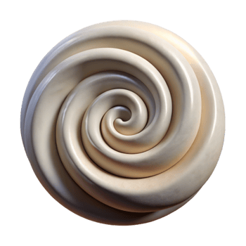 elegant modern Spiral Flux Swirls with Shadow Detail Isolated professional png