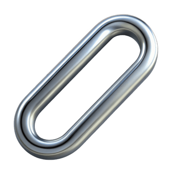 dramatic mysterious vintage Ultra-detailed, concept art style, isolated cutout of a single paperclip, silver, unbent with Transparent Background refined png