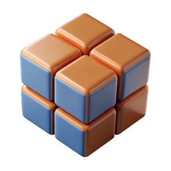 impressive modern Hyper-specific professional render of an isolated, floating, Rubik's Cube mid-solve Isolated cutout with Transparent Background high quality png