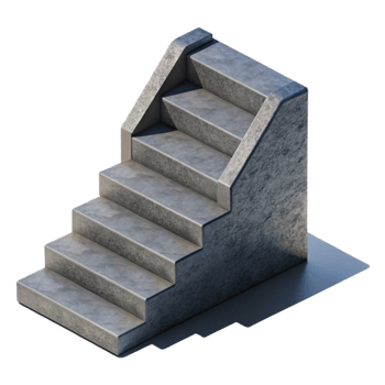 magnificent creative Staircase Shadow Silhouette Cutout Element exclusive png