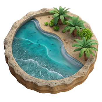magnificent creative Starfish Isolated Orange Hues Beach Sand Cutout detailed png