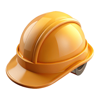 romantic stunning Construction helmet safety gear, with Transparent Background top-tier png