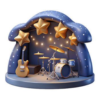 extraordinary contemporary Starry Sky Concert Isolated Soft Lighting high quality png