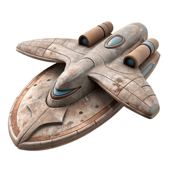 magnificent traditional Starship Warp Speed Cutout on Transparent Background premium png