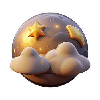 elegant minimalist Stellar Steppes Dawn Sky with Golden Light authentic png