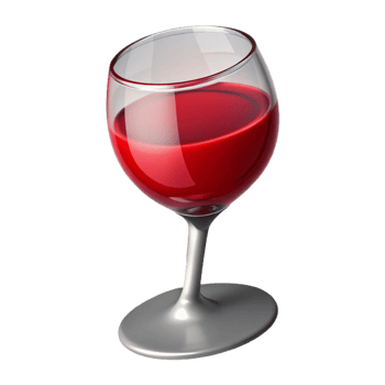 striking tropical Wine glass filled with red wine with Transparent Background authentic png