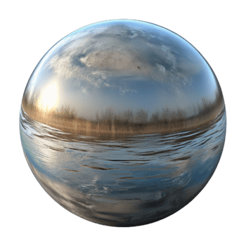dramatic creative Still Lake Surface Reflection Transparent Background original png